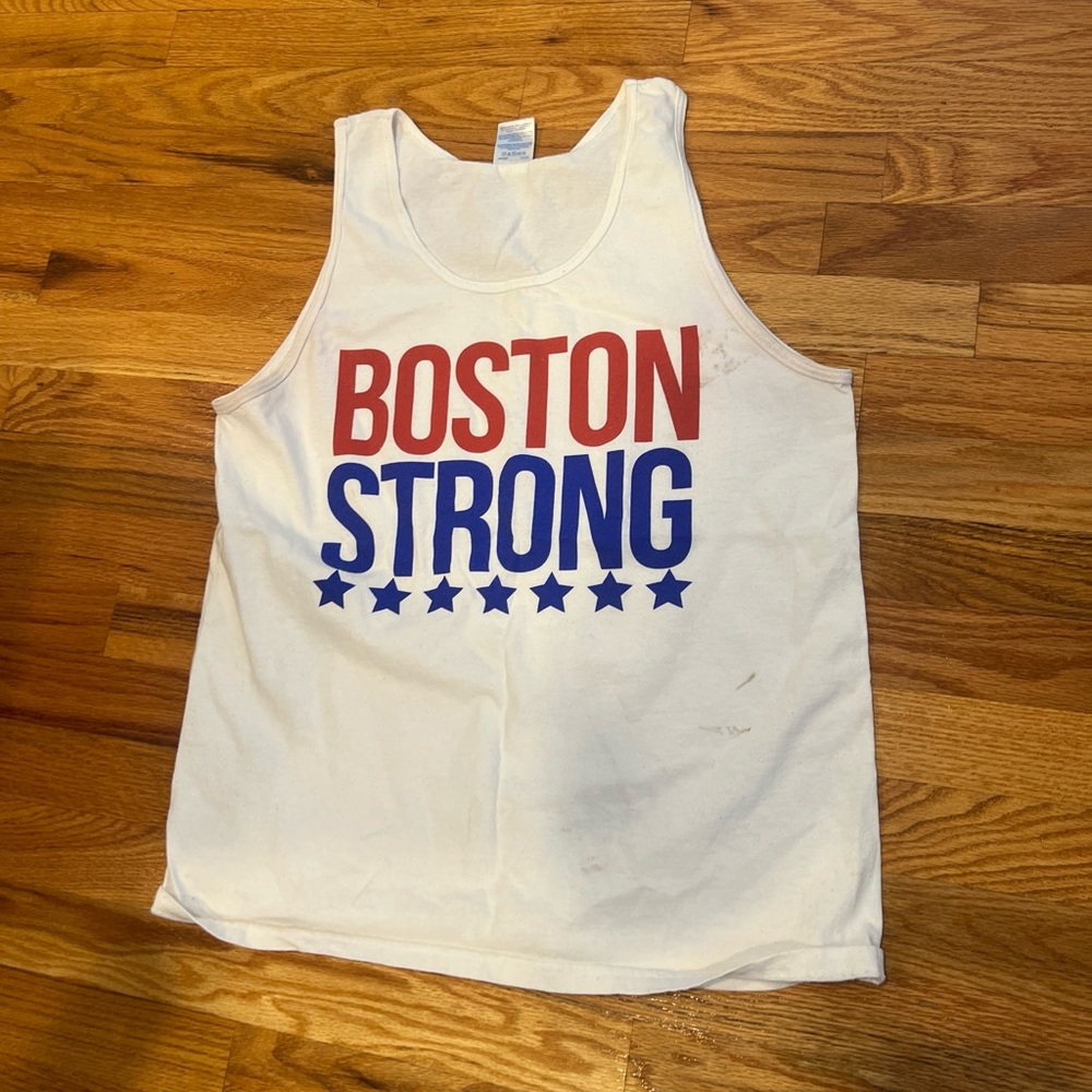 Boston Strong 2014 Marathon Tank Top Year After Attack Rare. Size Medium